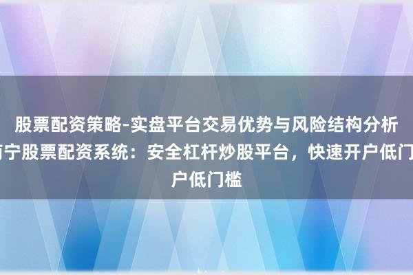 股票配资策略-实盘平台交易优势与风险结构分析 南宁股票配资系统：安全杠杆炒股平台，快速开户低门槛